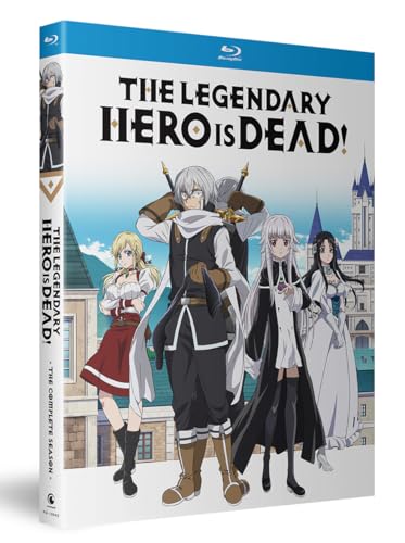 Blu-ray cover for "The Legendary Hero Is Dead!" featuring anime characters.
