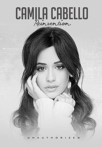 Camila Cabello DVD cover, black and white portrait, looking at viewer.