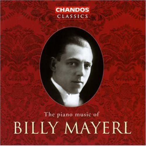 CD cover featuring a portrait of composer Billy Mayerl on a red background.