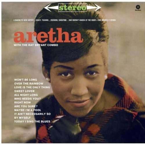 Aretha Franklin album cover featuring a portrait of the artist and a tracklist.
