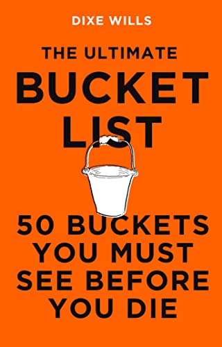 Book cover: "The Ultimate Bucket List" with a bucket illustration.
