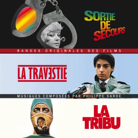 CD cover with film stills, handcuffs, and bold French text.
