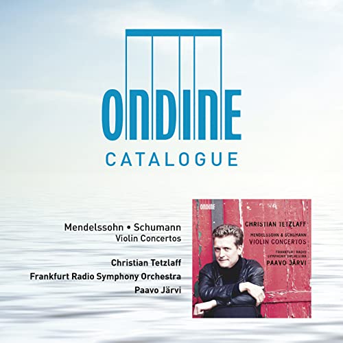 CD cover featuring violinist Christian Tetzlaff and red wooden door.