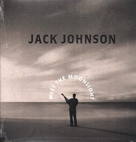 Jack Johnson album cover, silhouette of a man with a guitar by the sea.