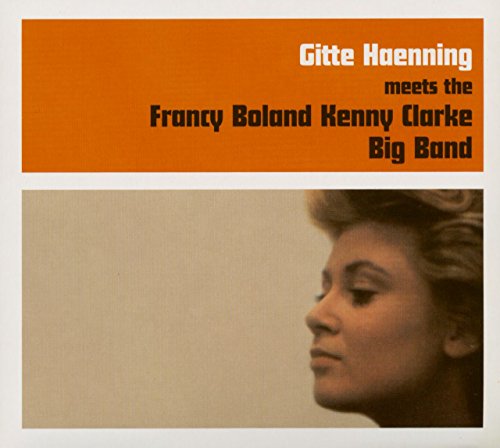 CD cover: Gitte Haenning portrait with band name and orange background.