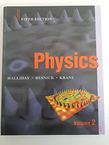 Textbook cover for "Physics, Volume 2," fifth edition, with abstract imagery.