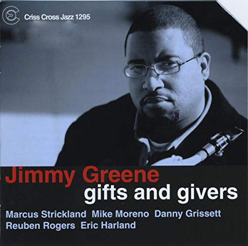 CD cover featuring jazz musician Jimmy Greene in portrait, with text.