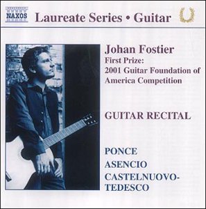 CD cover featuring guitarist Johan Fostier and composers’ names.