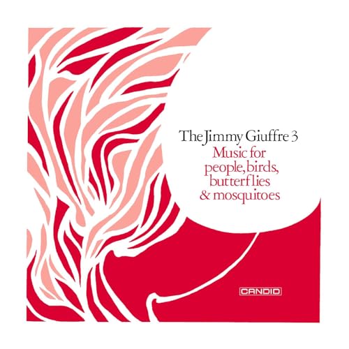 Album cover for Jimmy Giuffre 3, abstract red and white design.