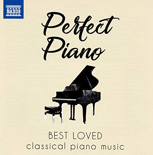 CD cover: "Perfect Piano" with a grand piano silhouette, beige background.