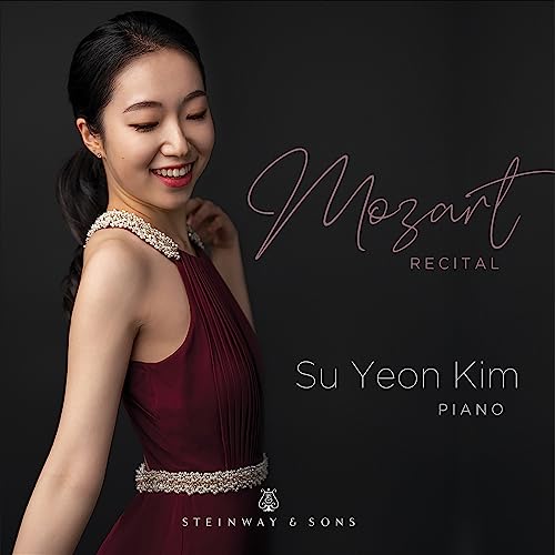 Su Yeon Kim CD cover featuring pianist in a red dress.
