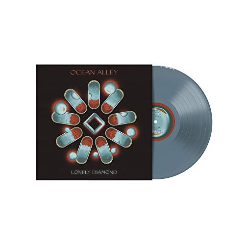 Ocean Alley’s “Lonely Diamond” vinyl LP, with blue record and illustrated cover.