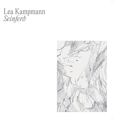 Album cover for Lea Kampmann’s “Seinferd” with abstract pencil sketch.