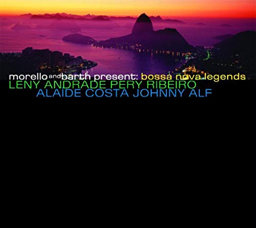 CD cover: Rio de Janeiro skyline with text “Bossa Nova Legends.”