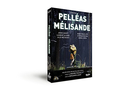 DVD cover for Debussy’s “Pelléas et Mélisande” opera, couple in a forest.