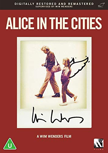 DVD cover for Alice in the Cities featuring a polaroid of a man and girl.