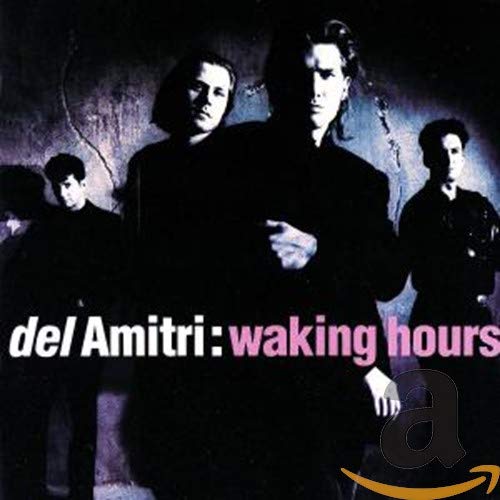 CD cover for Del Amitri’s “Waking Hours” featuring four men in dark clothing.