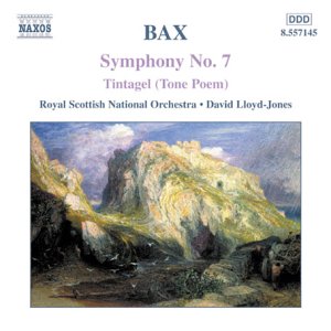 CD cover for BAX’s Symphony No. 7 featuring a coastal castle scene.