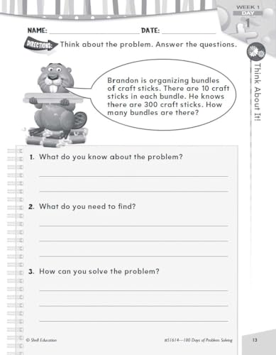 180 Days™: Problem Solving for Second Grade : Practice, Assess, Diagnose