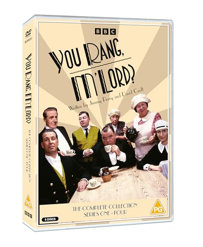DVD cover for British sitcom “You Rang M’Lord?” featuring cast portraits.
