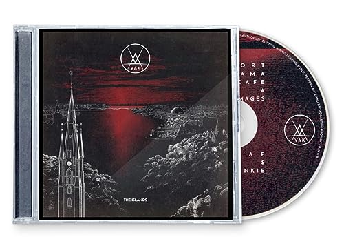 CD case for "Vak - The Islands" with a dark, cityscape cover.