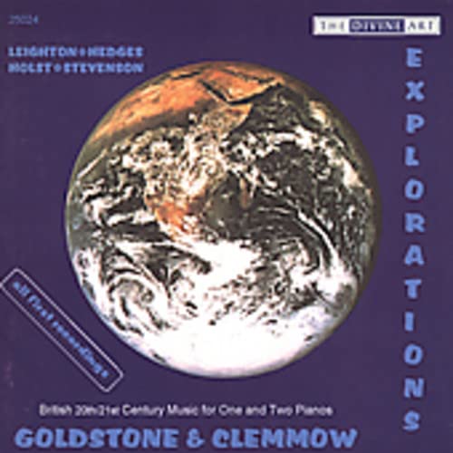 CD cover with a swirling image of Earth and text “EXPLORATIONS”.