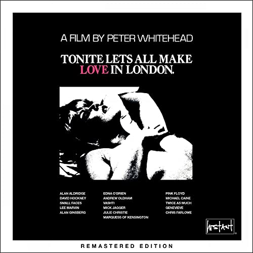 CD cover for “Tonite Let’s All Make Love in London” with a kissing couple.