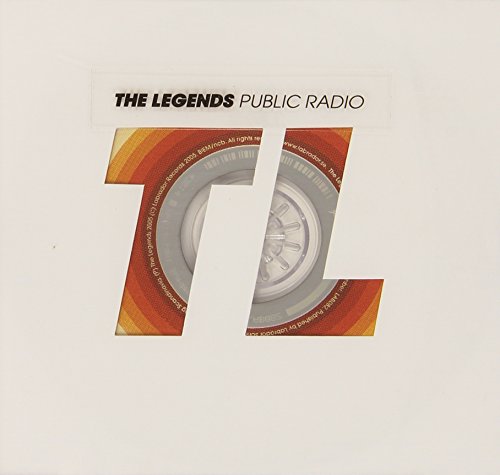 CD cover for “The Legends Public Radio” with orange and white design.