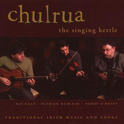 CD cover for Chulrua’s “The Singing Kettle,” featuring three musicians.