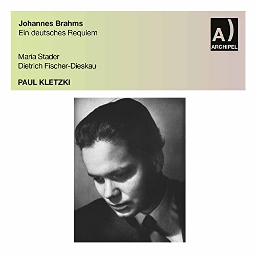 CD cover for Brahms' "Ein Deutsches Requiem" featuring Dietrich Fischer-Dieskau.