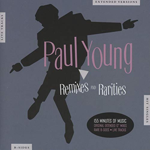 CD cover featuring a silhouette of Paul Young with text overlay on grey background.