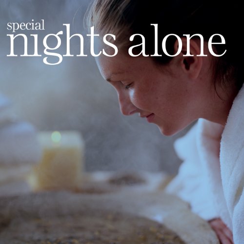 CD cover: woman’s face, candles, and text “special nights alone.”