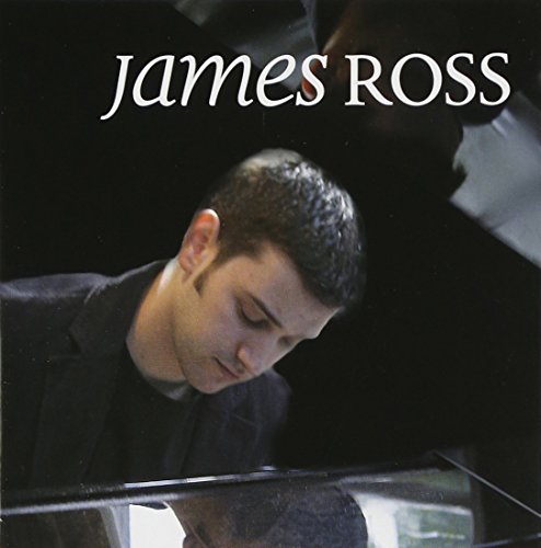 James Ross at a piano, CD cover with dark background.