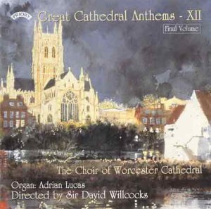 CD cover: cathedral image with text “Great Cathedral Anthems - XII”.