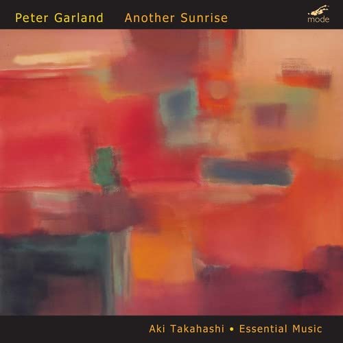 CD cover for Peter Garland’s “Another Sunrise” with abstract red painting.