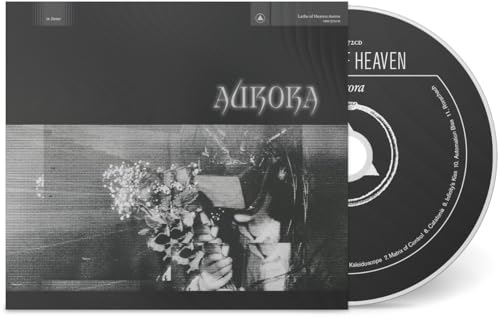 CD cover for "Lathe of Heaven - Aurora" with blurred floral imagery.