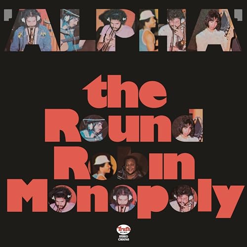 Vinyl album cover for "The Round Robin Monopoly - Alpha" featuring musicians.