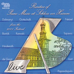CD cover for “Rarities of Piano Music 2001” featuring a castle illustration.