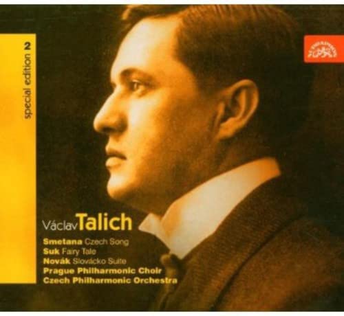 CD cover featuring a profile portrait of conductor Václav Talich.