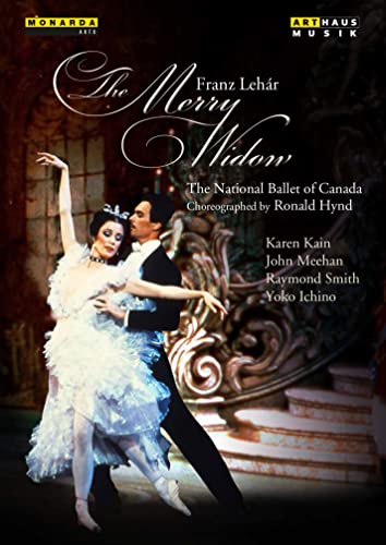 DVD cover for "The Merry Widow" featuring ballet dancers in costume.