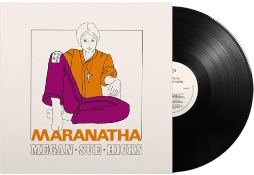 Vinyl record and album cover featuring a seated woman in orange and pink.