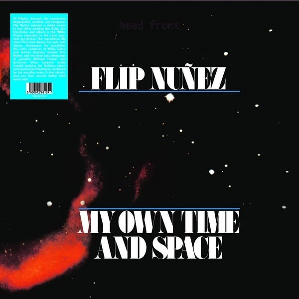 Vinyl record cover: "Flip Nuñez, My Own Time And Space" with space imagery.