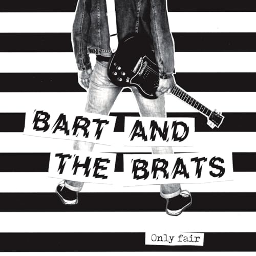 Black and white album cover featuring a person with a guitar.