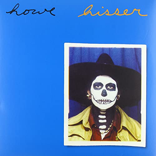 Album cover for Howe Gelb’s “Hisser” featuring a skull-faced figure.
