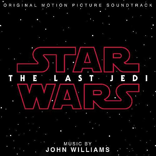 āStar Wars: The Last Jediā soundtrack CD cover with red logo and text.