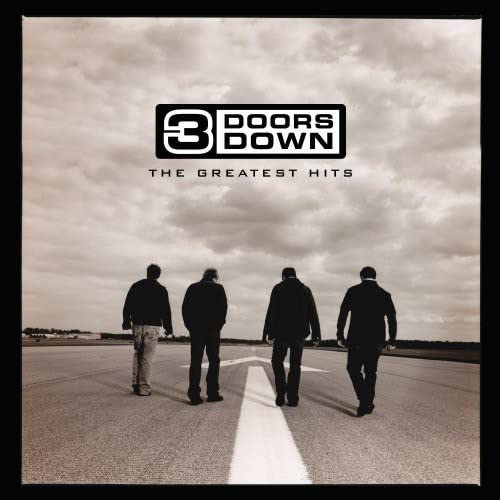 3 Doors Down “Icon” CD cover: band on a highway, sepia tone.