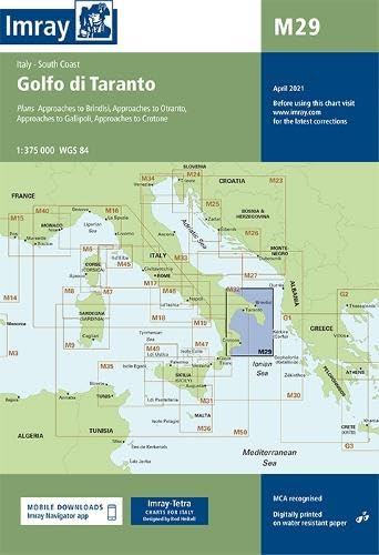 Imray Chart M29 : Golfo di Taranto : 29