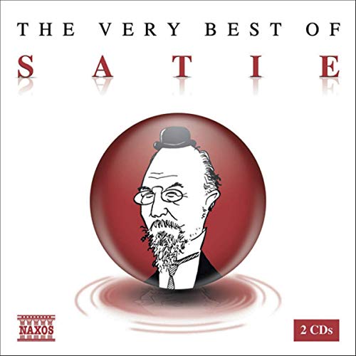 CD cover for “The Very Best of Satie” featuring a portrait.