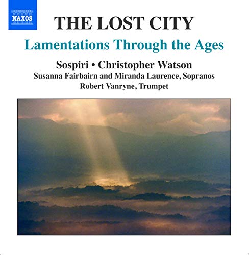 CD cover for "The Lost City" featuring a stormy seascape.