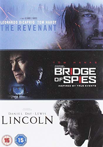 DVD cover featuring Leonardo DiCaprio, Tom Hanks, and Daniel Day-Lewis.